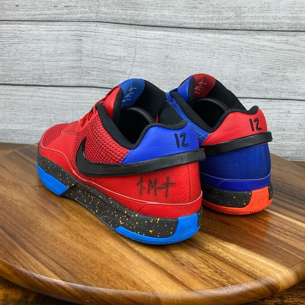 Nike Ja 1 Hunger University Red Royal Blue Basketball Shoe DR8785-401 Men’s 10
